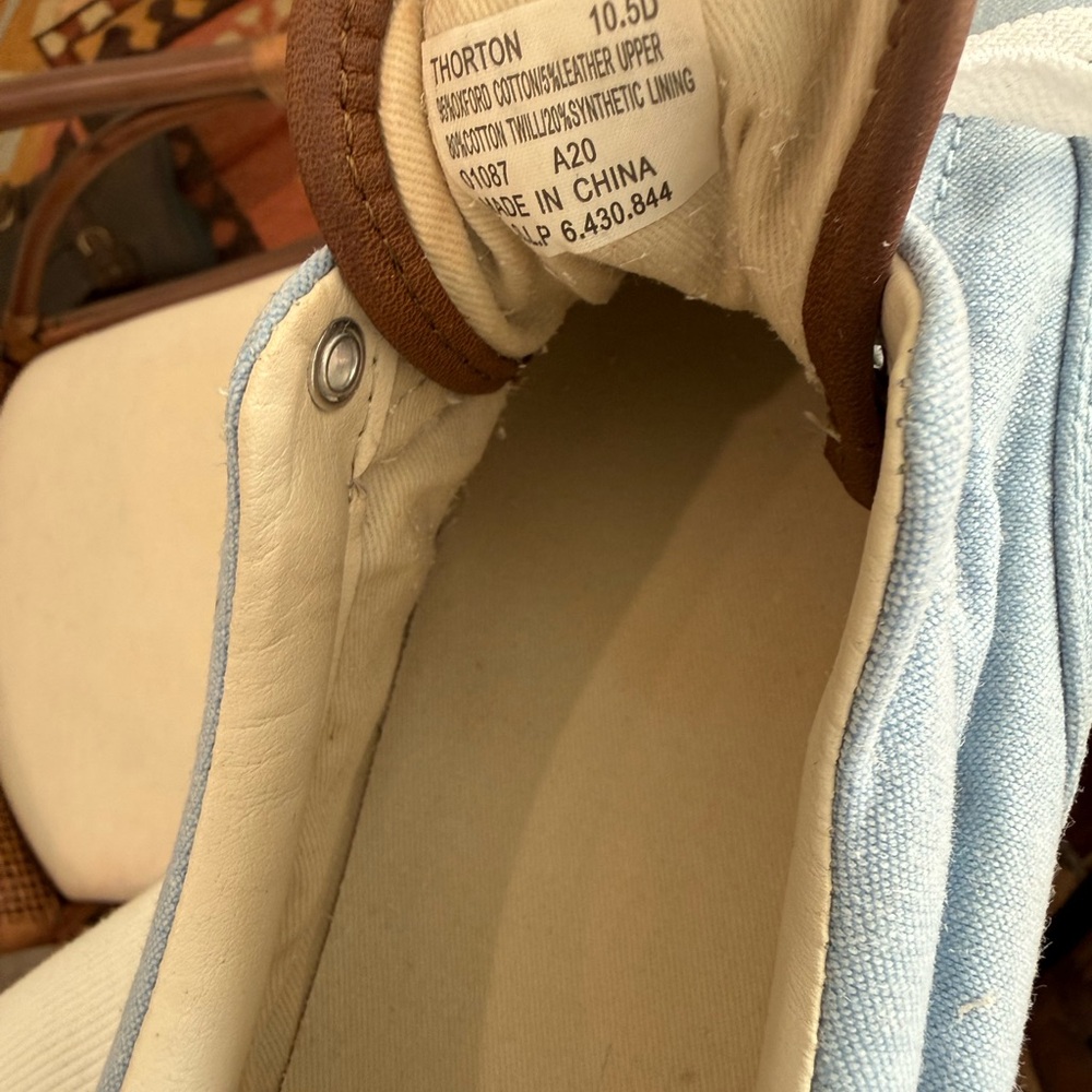 Polo by Ralph Lauren Men's Light Blue Sneakers - Picture 7 of 8